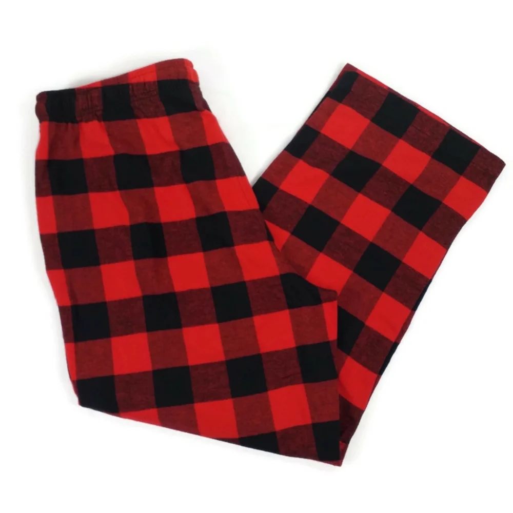 Sonoma Red Black Buffalo Check Pull-On Flannel Sleep Lounge Pants Mens XL NWOT